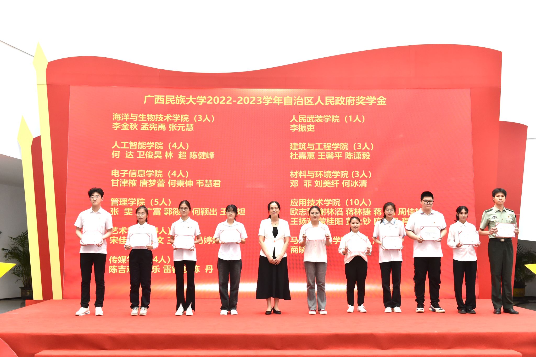 广西民族大学举行2024年"我与祖国共成长"青年榜样颁奖典礼